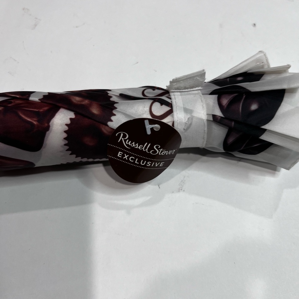 Russell Stover Chocolate Umbrella š« Novelty Wood Handle Gift Idea NWT - Picture 9 of 14